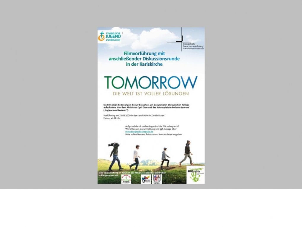 ZW-Vernetzt - Filmtipp „Tomorrow – Die Welt ist voller Lösungen“